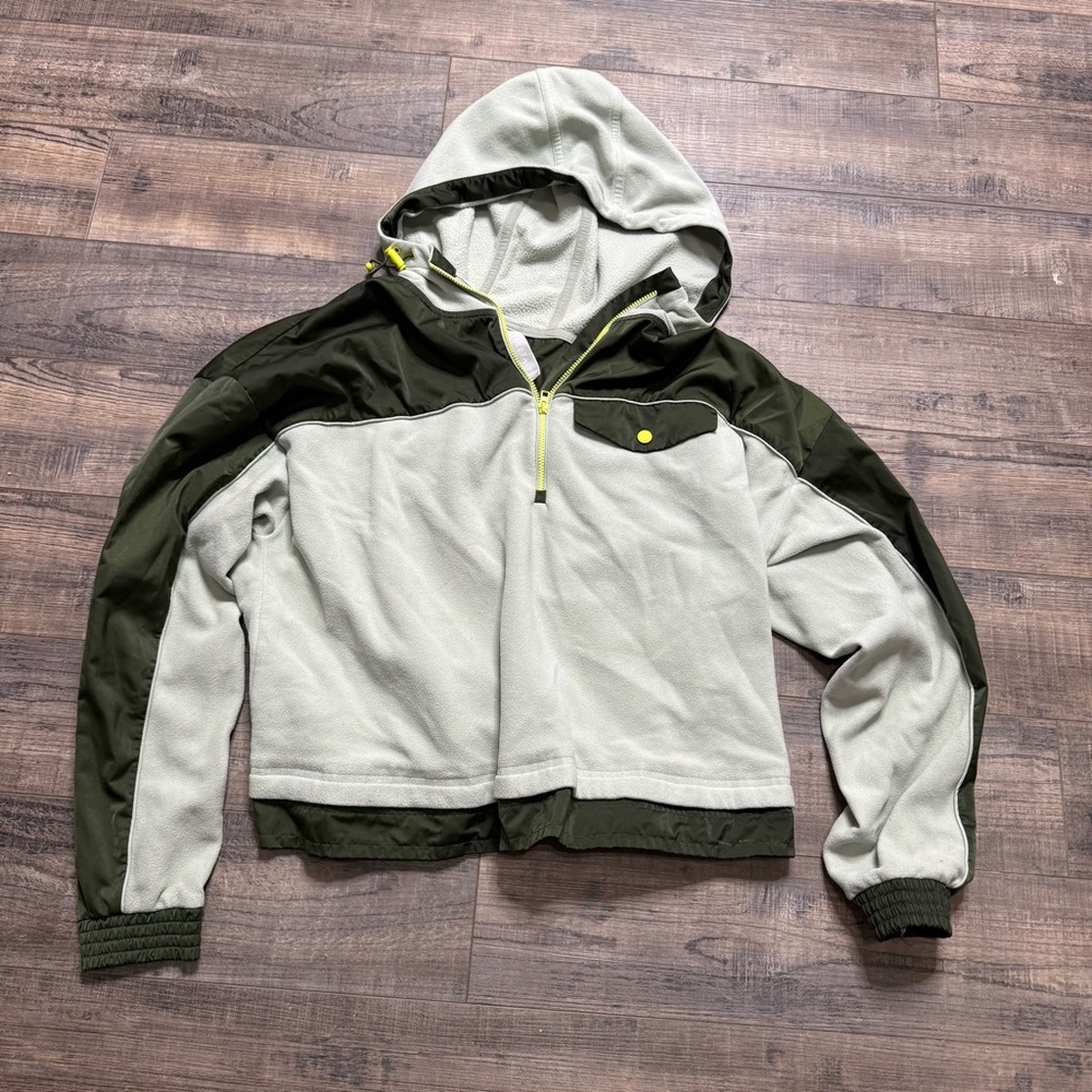 Athleta Zion Microfleece 1/4 Zip Hoodie Jacket #511865